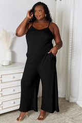 Basic Bae Full Size Spaghetti Strap V-Neck Jumpsuit - ShopBasicbae - Flyclothing LLC