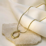 18K Gold-Plated Geometric Necklace - Trendsi - Flyclothing LLC