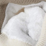 Color Block Knit Hat with Pom-pom - Trendsi - Flyclothing LLC
