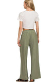 Zenana Ribbed High Neck Half Zip Pullover & Pants Set - Trendsi - Flyclothing LLC