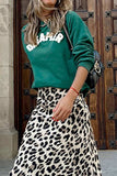 Letter Round Neck Long Sleeve Sweatshirt - Trendsi - Flyclothing LLC
