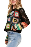 ADORA Lightweight Multi Color Crochet Top - Trendsi