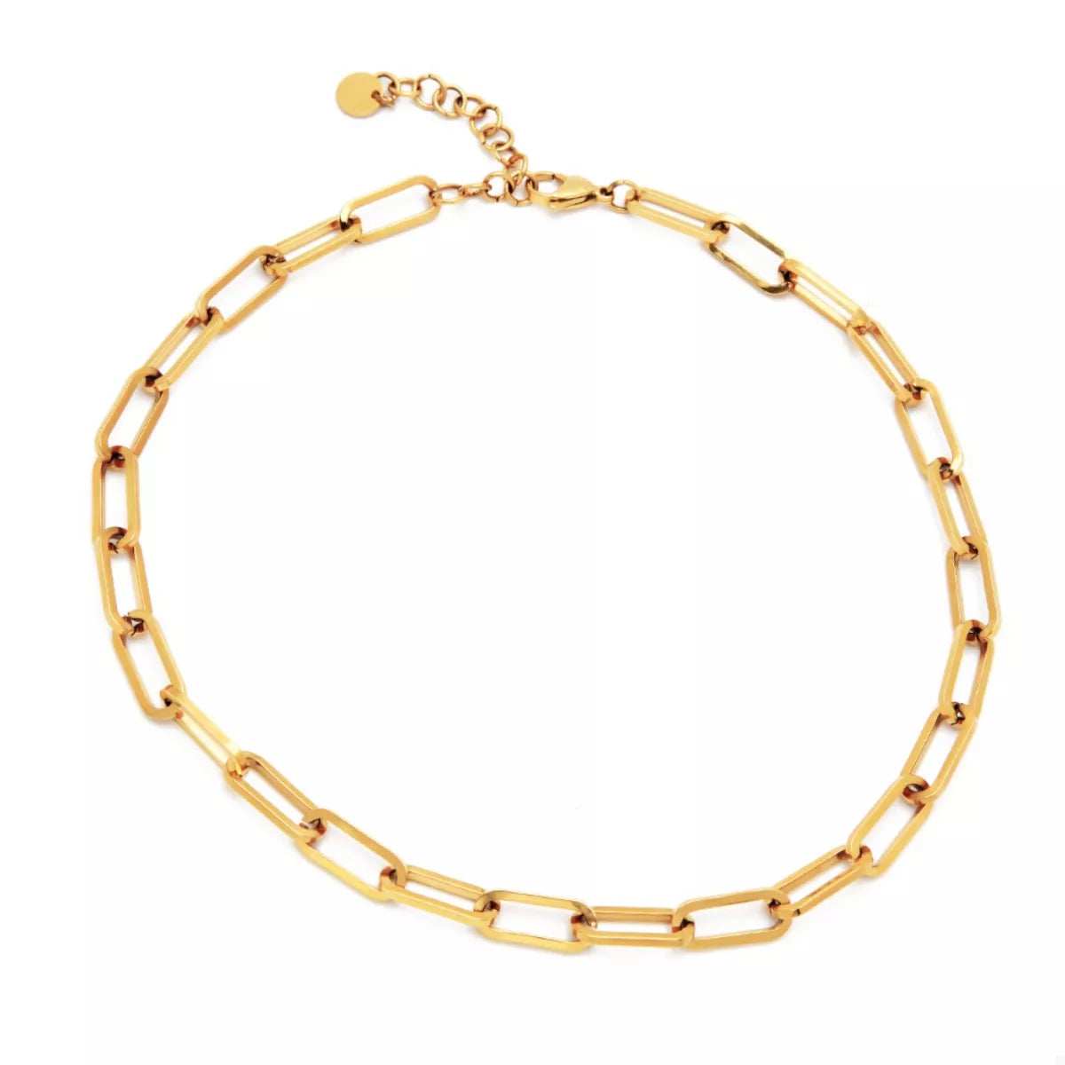18K Gold-Plated Chain Necklace - Trendsi - Flyclothing LLC