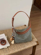 Woven Shoulder Bag with Tassel - Trendsi - Flyclothing LLC