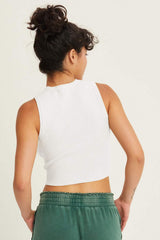HYFVE Ribbed Knit Cropped Tank - Trendsi - Flyclothing LLC