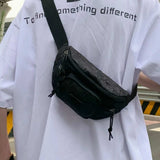 Checkered Adjustable Strap Nylon Crossbody Bag - Trendsi - Flyclothing LLC