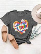 Graphic Round Neck Short Sleeve T-Shirt - Trendsi - Flyclothing LLC