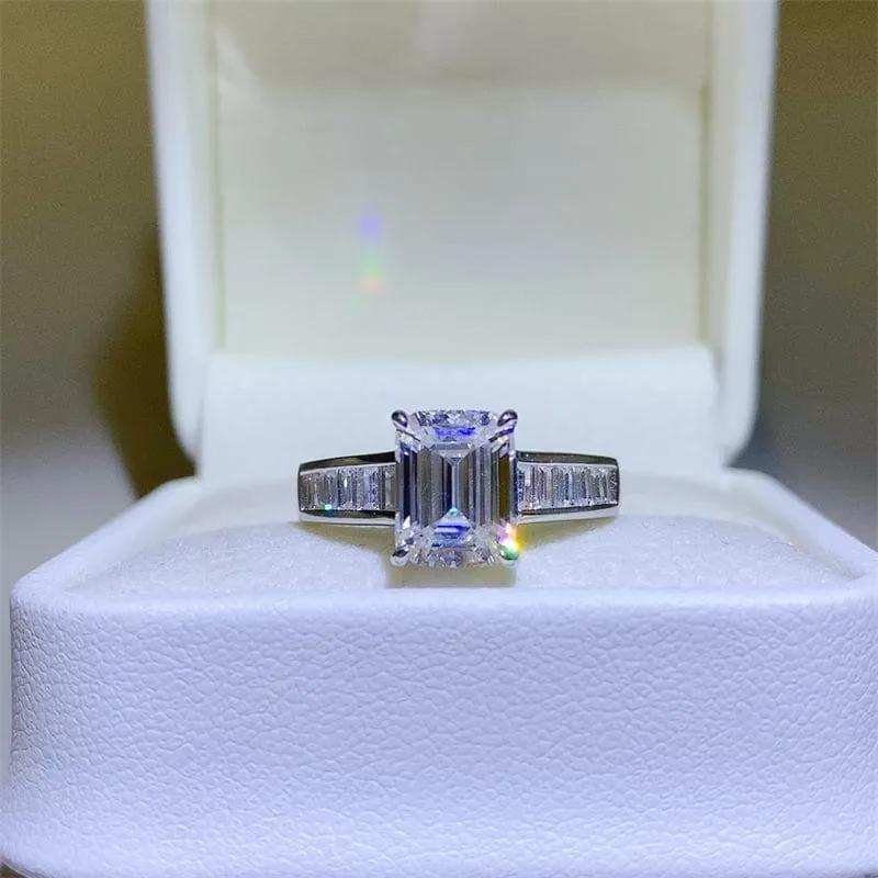 3 Carat Moissanite 925 Sterling Silver Ring - Trendsi - Flyclothing LLC