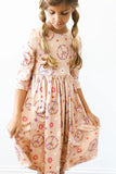 SALE Flower Child 3/4 Sleeve Pocket Twirl Dress - Mila & Rose ®