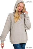 Zenana French Terry Pigment Dye & Enzyme Washing Hoodie - Trendsi - Flyclothing LLC