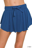 Zenana Ruffle Hem Tennis Skirt With Hidden Inner Pockets - Trendsi - Flyclothing LLC