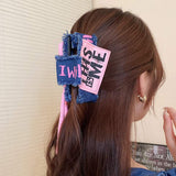 Acrylic Braided Rope Hair Claw Clip - Trendsi - Flyclothing LLC