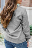 Letter Graphic Round Neck Long Sleeve Sweatshirt - Trendsi - Flyclothing LLC
