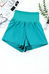 Pocketed High Waist Swim Shorts - Trendsi - Flyclothing LLC