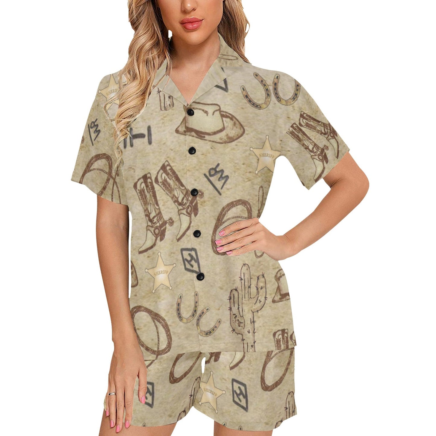 Baha Ranch Old West Women's Western Pajama Set