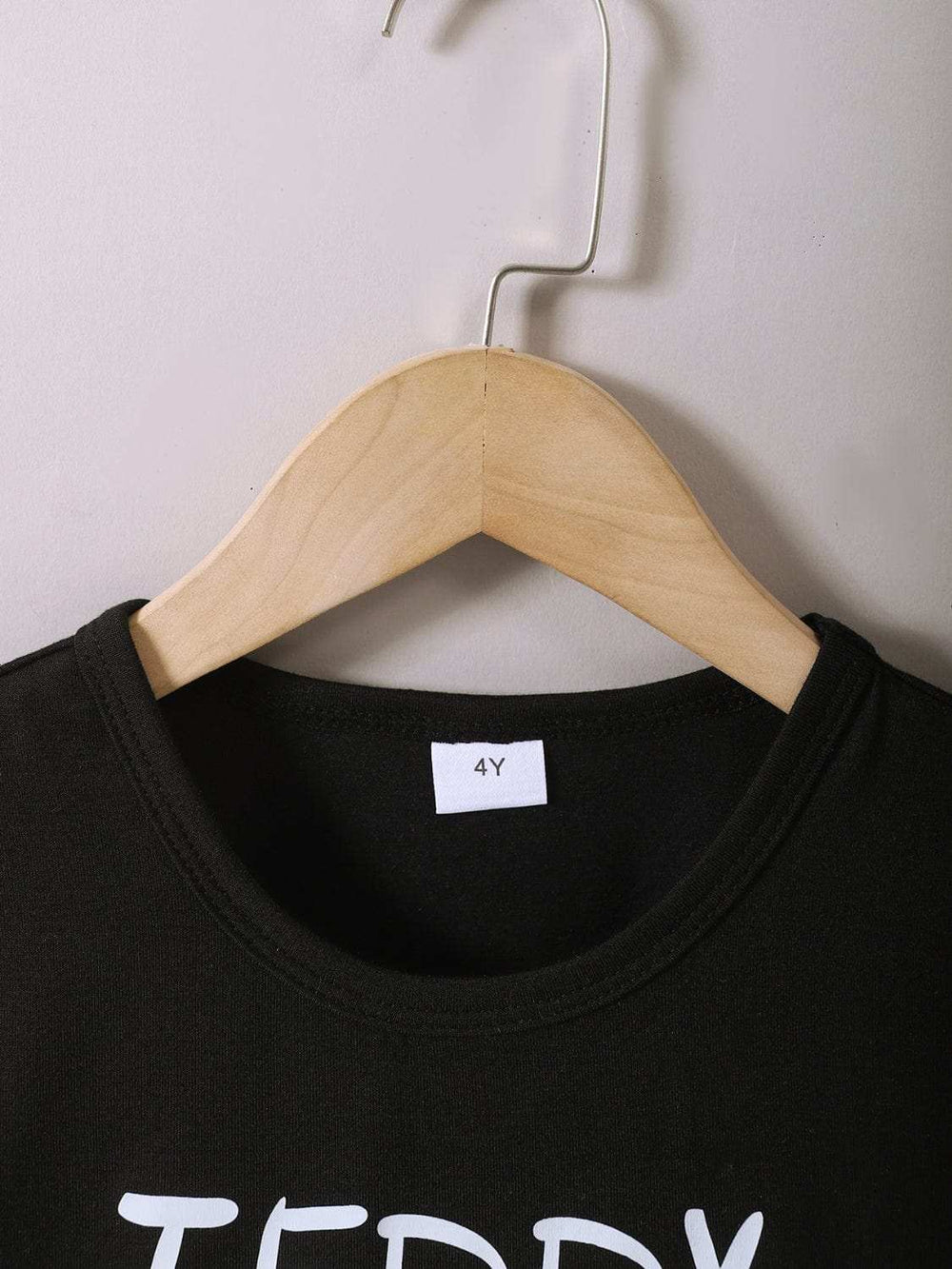 Children's Teddy Bear Round Neck Top and Pants Set - Trendsi - Flyclothing LLC