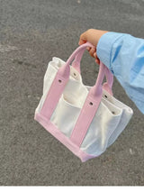 Two Tone Handbag - Trendsi - Flyclothing LLC