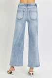 RISEN Full Size Tummy Control High Rise Crop Wide Leg Jeans - Trendsi - Flyclothing LLC