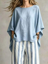Full Size Solid Color Top and Pants Set Plus Size - Trendsi - Flyclothing LLC