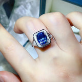 3 Carat Moissanite Square Ring - Trendsi - Flyclothing LLC