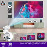 Mini Game Console Android WiFi Gamepad 4K HD Projector