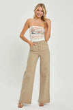 RISEN Full Size Tummy Control High Rise Wide Leg Jeans Plus Size - Trendsi - Flyclothing LLC
