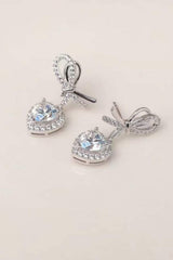2 Carat Moissanite 925 Sterling Silver Heart Earrings - Trendsi - Flyclothing LLC