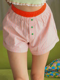 Striped Elastic Waist Shorts - Trendsi