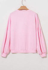 Bow Round Neck Long Sleeve Sweatshirt - Trendsi - Flyclothing LLC