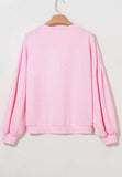 Bow Round Neck Long Sleeve Sweatshirt - Trendsi - Flyclothing LLC