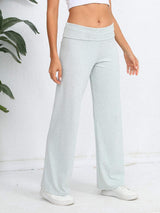 Elastic Waist Wide Leg Pants - Trendsi - Flyclothing LLC