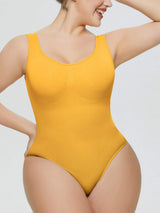 Scoop Neck Wide Strap Shaping Bodysuit - Trendsi - Flyclothing LLC