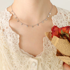 Titanium Steel Charm Necklace - Trendsi