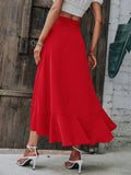 Tied Ruffled Midi Skirt - Trendsi - Flyclothing LLC