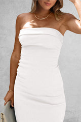 Slit Tube Midi Dress - Trendsi - Flyclothing LLC