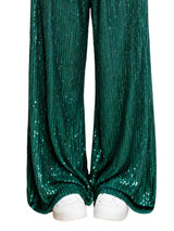 Sequin Wide-Leg Pants - Trendsi - Flyclothing LLC