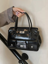 Top Handle Shoulder Bag - Trendsi - Flyclothing LLC