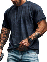 Men's Full Size Round Neck Short Sleeve T-Shirt Plus Size - Trendsi - Flyclothing LLC