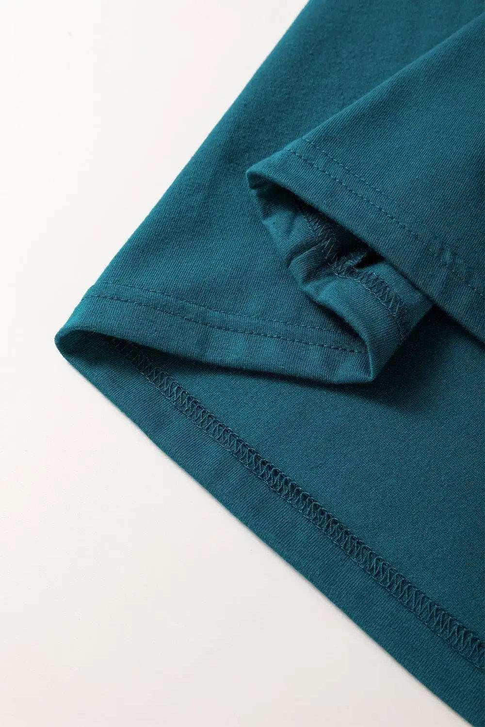 Round Neck Short Sleeve T-Shirt - Trendsi - Flyclothing LLC