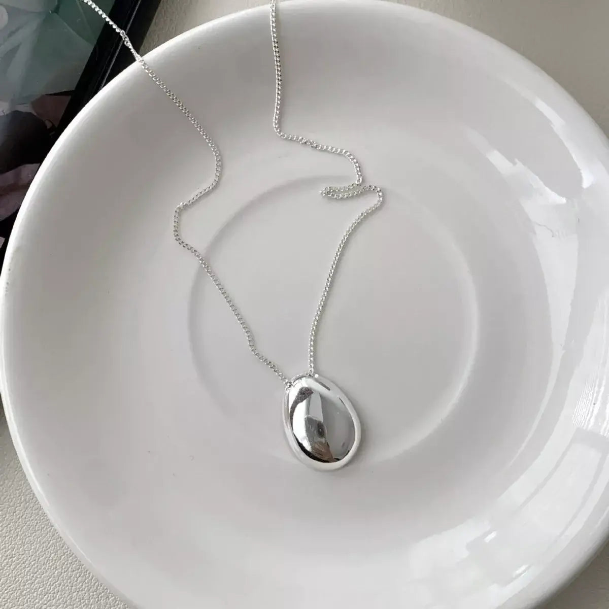 925 Sterling Silver Pendant Necklace - Trendsi - Flyclothing LLC
