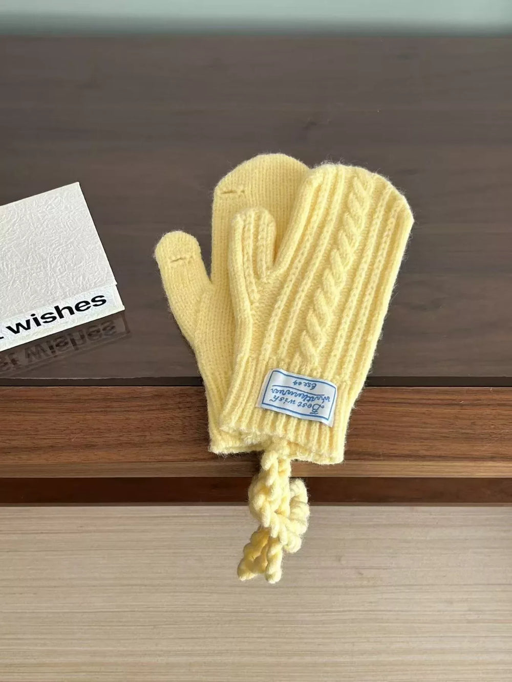 Cable Knit Warm Gloves - Trendsi - Flyclothing LLC