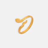 Titanium Steel Snake Shape Bypass Ring - Trendsi - Flyclothing LLC