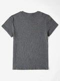 Graphic Round Neck Short Sleeve T-Shirt - Trendsi - Flyclothing LLC