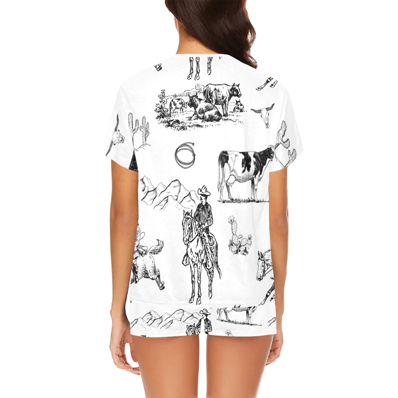 Baha Ranch Ranch Life Women's Short and Top Pajama Set