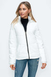 How Dare U Pocketed Zip Up Puffer Jacket with Removable Hood - Trendsi - Flyclothing LLC