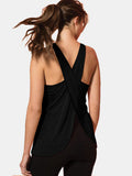 Crisscross Scoop Neck Active Tank - Trendsi