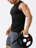 Men's Plus Size Round Neck Active Tank - Trendsi