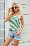 Contrast Striped Round Neck Cami - Trendsi - Flyclothing LLC