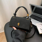 Flap Crossbody Bag with Top Handle - Trendsi - Flyclothing LLC