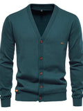 Men's Button Down V-Neck Cardigan - Trendsi - Flyclothing LLC